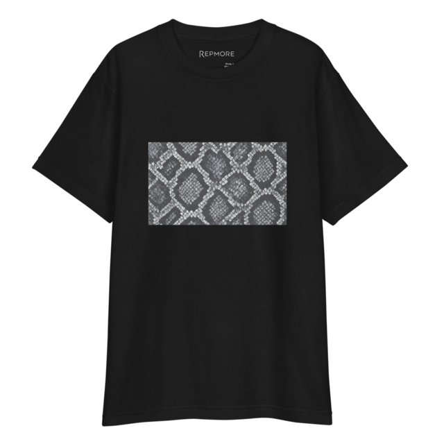 Python Art-Gray T-shirt　A0005