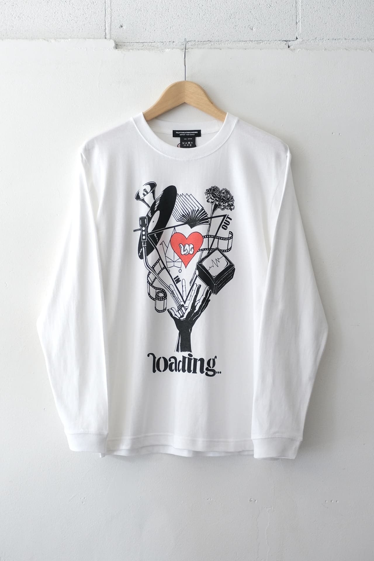 FSB L/S Tee 'cocktail' White,Black