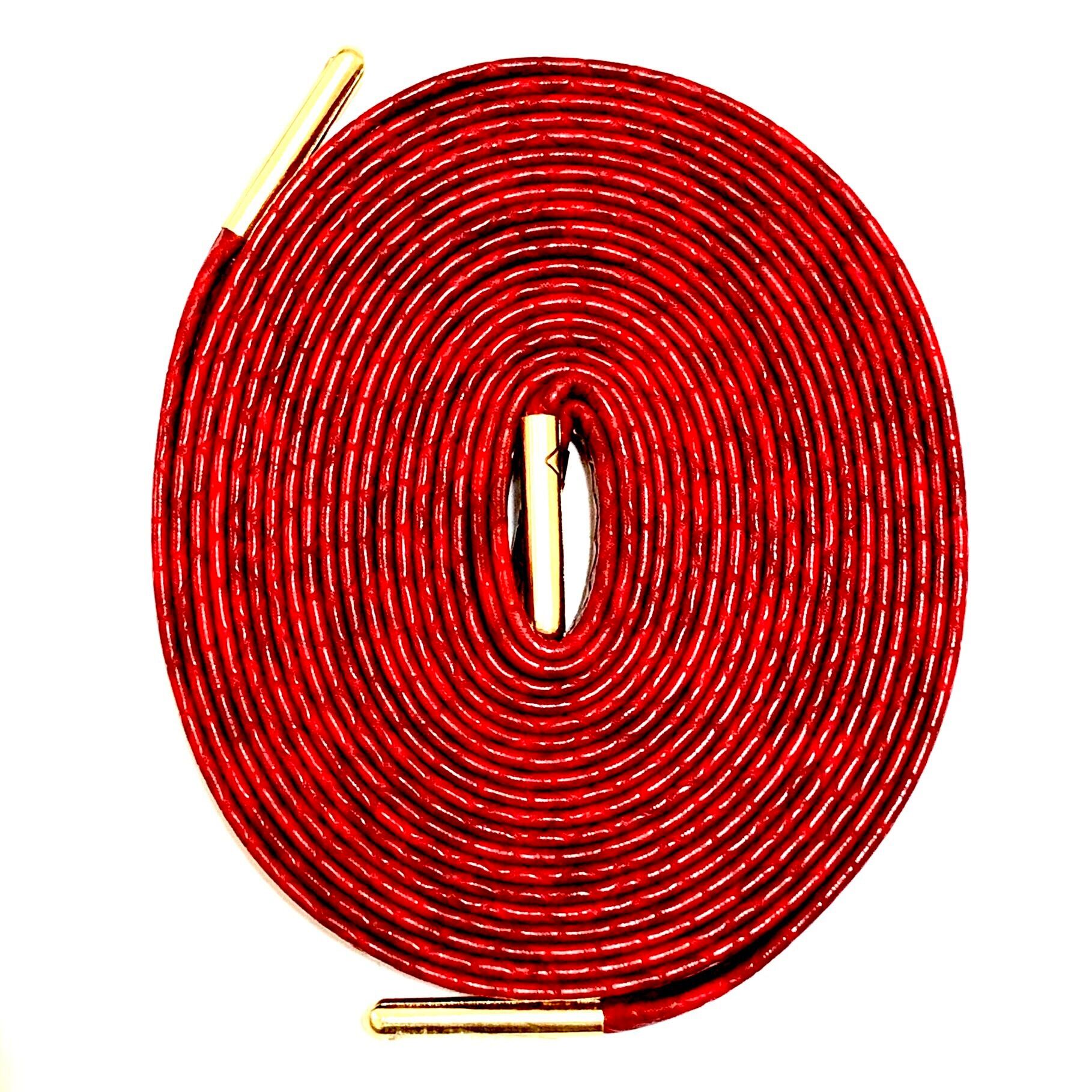 SNAKE LEATHER SHOELACES 【RED】 | KICKSROCK