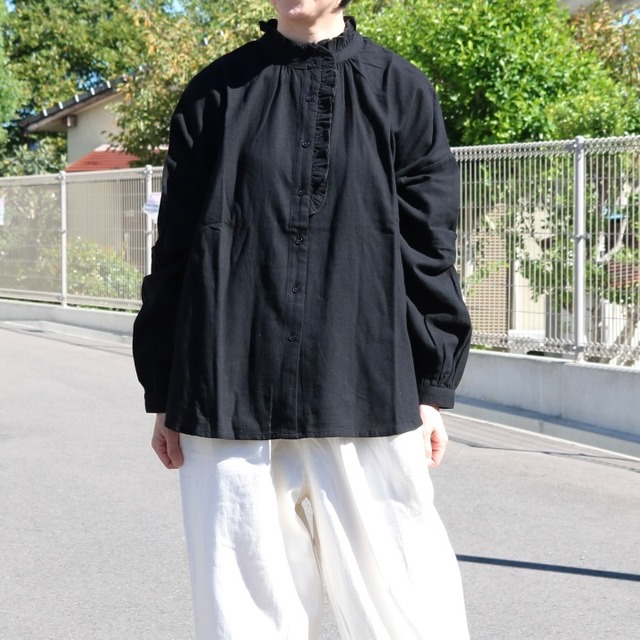 ネル フリルブラウス