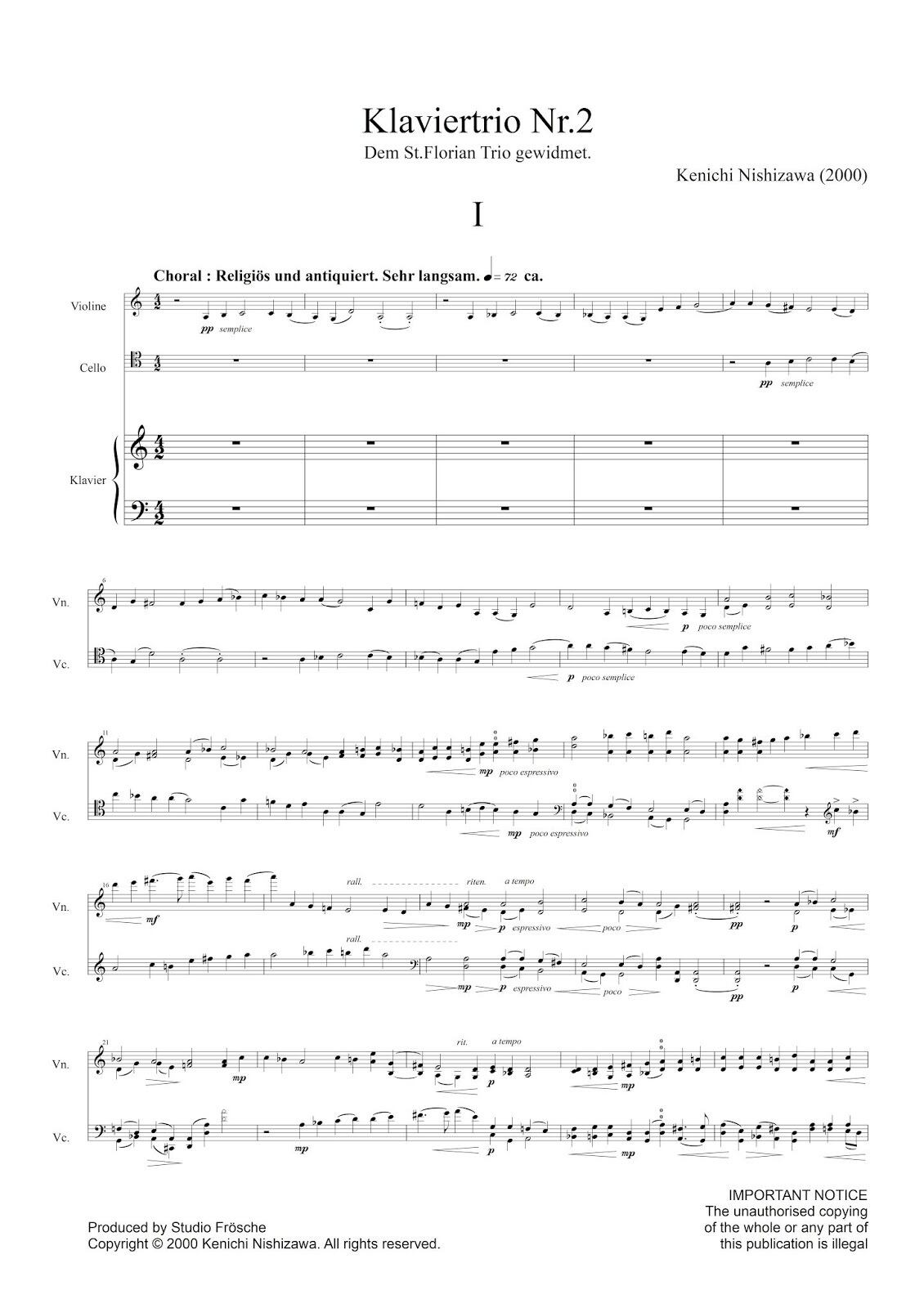 【PDF】西澤健一：ピアノ三重奏曲第2番