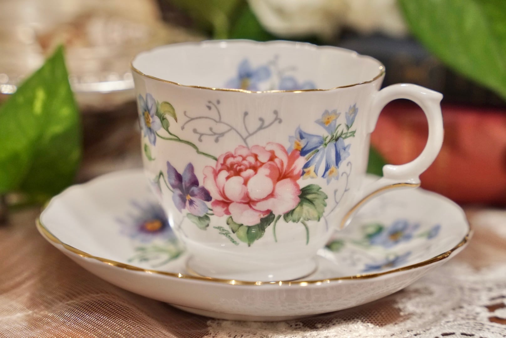【Crown Staffordshire】クラウンスタッフォードシャー カップ&ソーサー ヴィンテージ