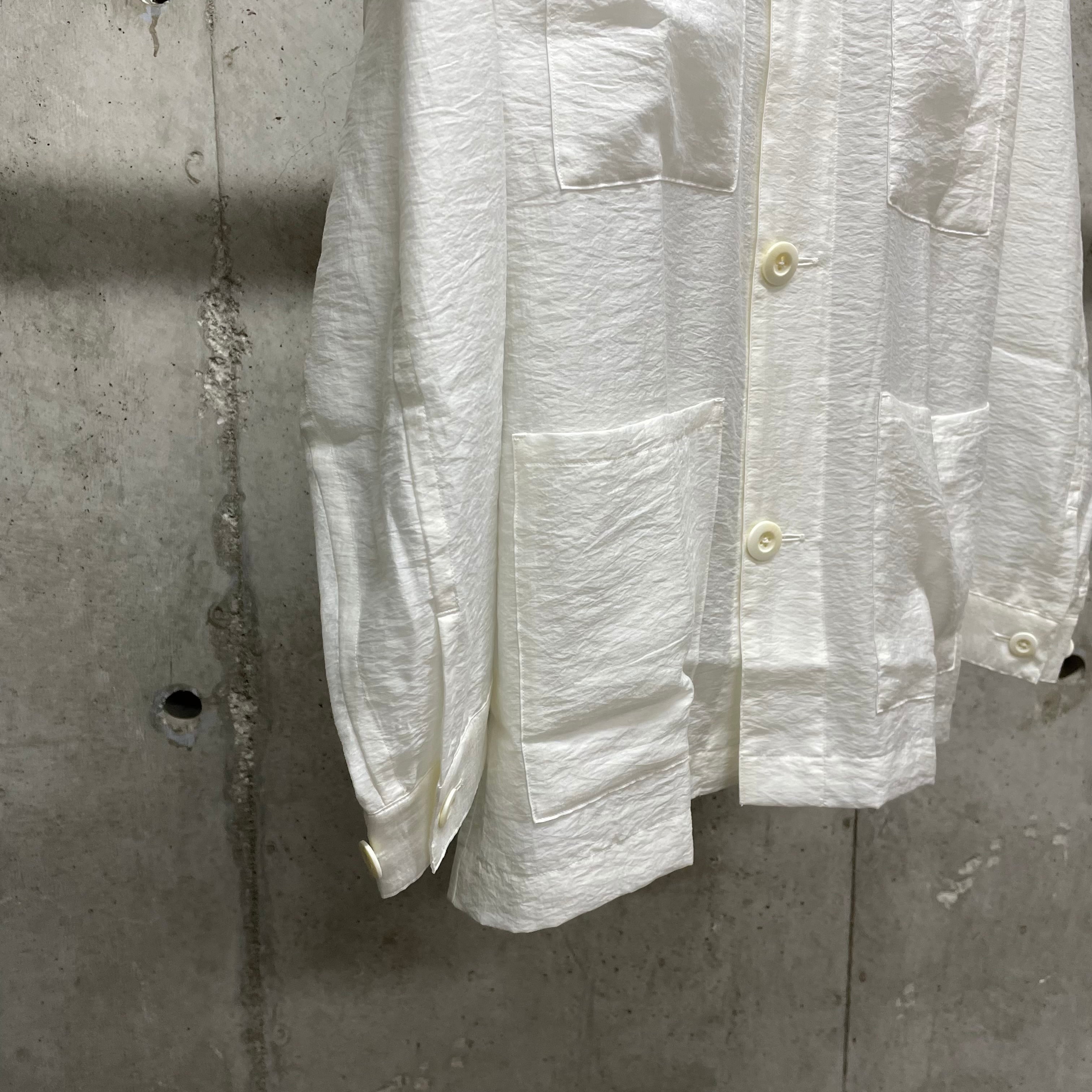 RAINMAKER】ETHEREAL WORK SHIRT_WHITE | marfa store