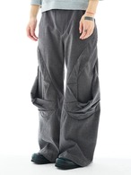 54A0 Spiral Pleated Wide Trousers