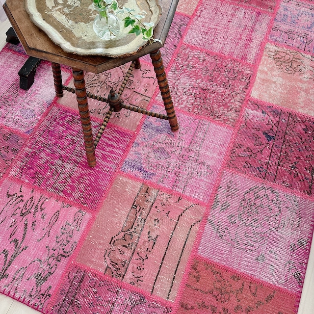 トルコ ヴィンテージラグ TR029 | イスパルタ(パッチワーク) | 168cm × 238cm