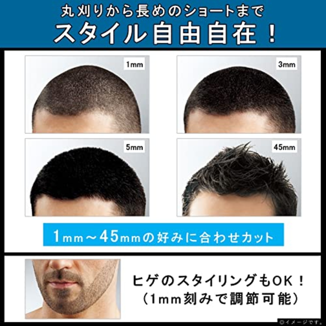パナソニック ヘアカッター バリカン ショートヘア対応 充電・交流式 シルバー調 ER-GC74-S