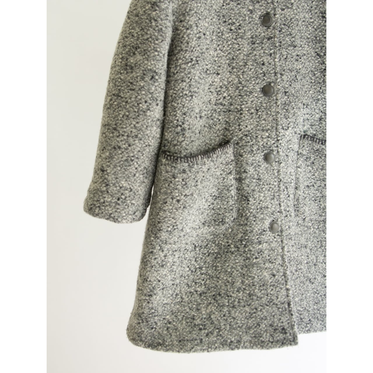 【Kids MIMI】Made in Italy Wool-Polyester Tweed Padded Coat 5anni（キッズ イタリア製 中綿入りウールポリエステルツイードコート 5歳）