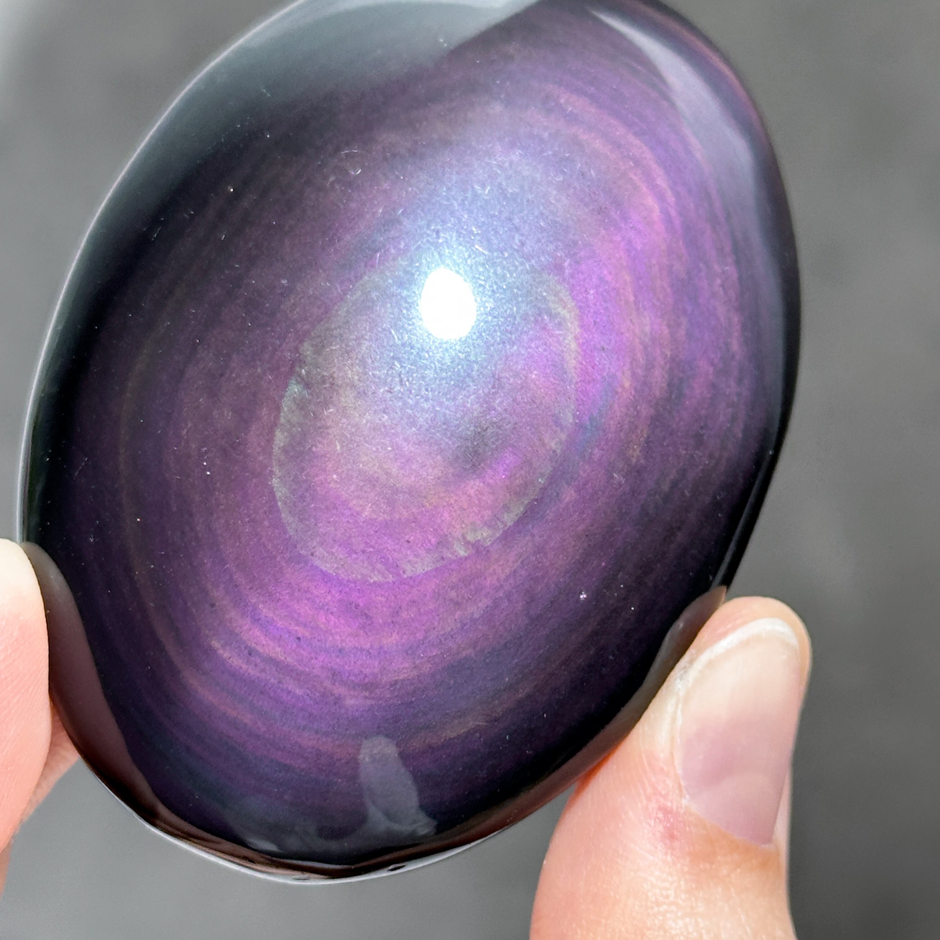 レインボーオブシディアン パーム44◇ Rainbow obsidian