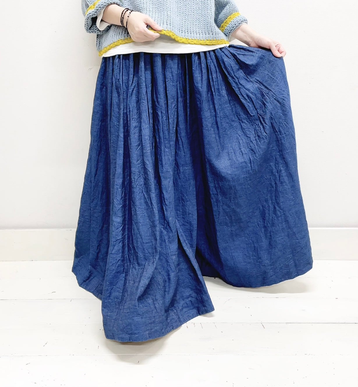 快晴堂　デニムスカート 快晴堂 裾ダーツスカート | デニム - 【子ども服・大人服