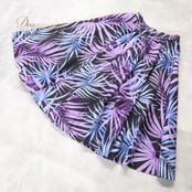 フラダンス 衣装 パウスカート ブラック系 ハワイアンプリント アロハ フラ ダンス レッスン 練習 黒 紫 水色 ダンス衣装 ハワイアンダンス レディース パープル系 ブルー系 スカート シングル 華やか 大人っぽい 上品 軽やか フレア かわいい おしゃれ パウスカート フラ スカート フラ衣装 ハワイアン柄 葉柄 植物柄 タロイモ柄 ボタニカル柄 総柄 リーフ柄 派手すぎない きれいめ カジュアル 発表会 衣裳 レッスン用 ルームウェア エレガント 軽い フレアスカート 紫系 ブルー系 くすみカラー