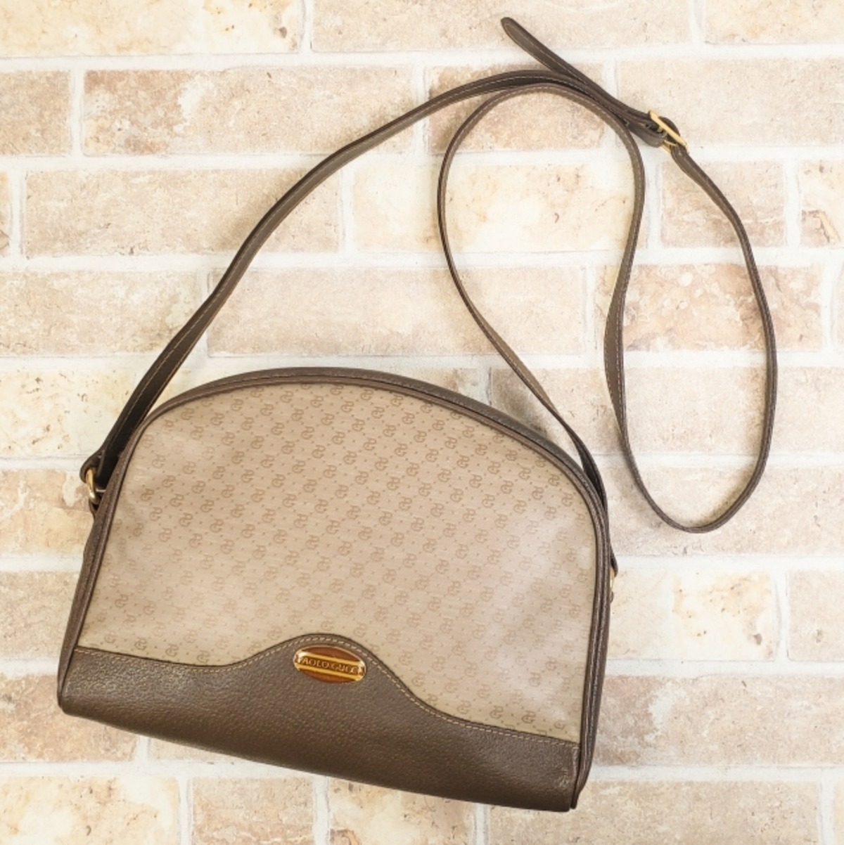 パオロ グッチ PAOLO GUCCI ヴィンテージ モノグラム ロゴ コンビ 