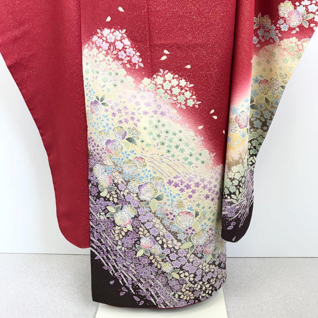 振袖 美しい辻が花絞り 金通し ガード加工 トールサイズ K-1397 