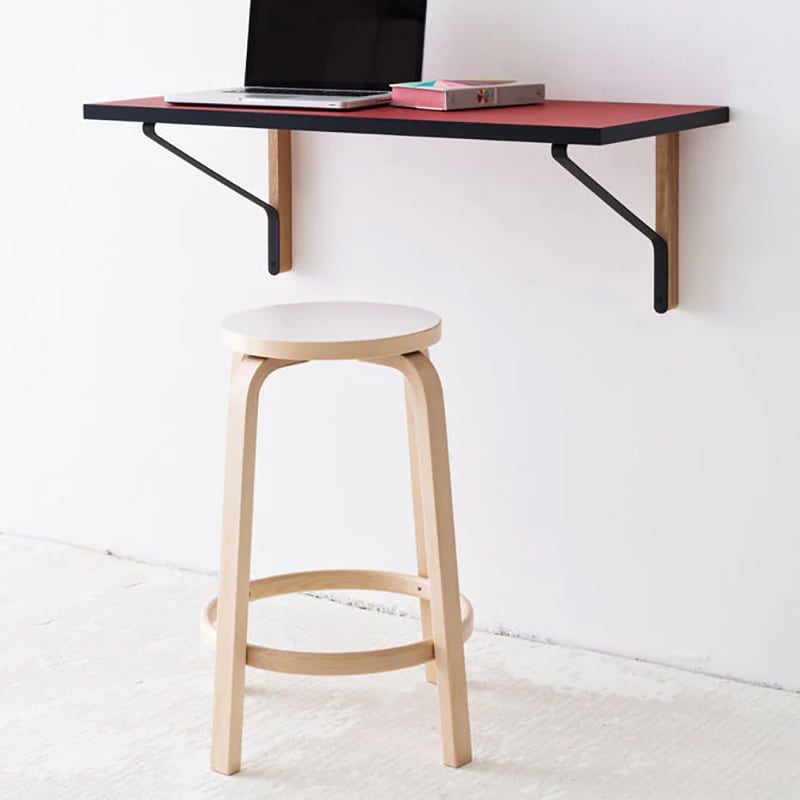 バースツール 64 ブラックリノリウム H75［ アルテック ］ | REAL