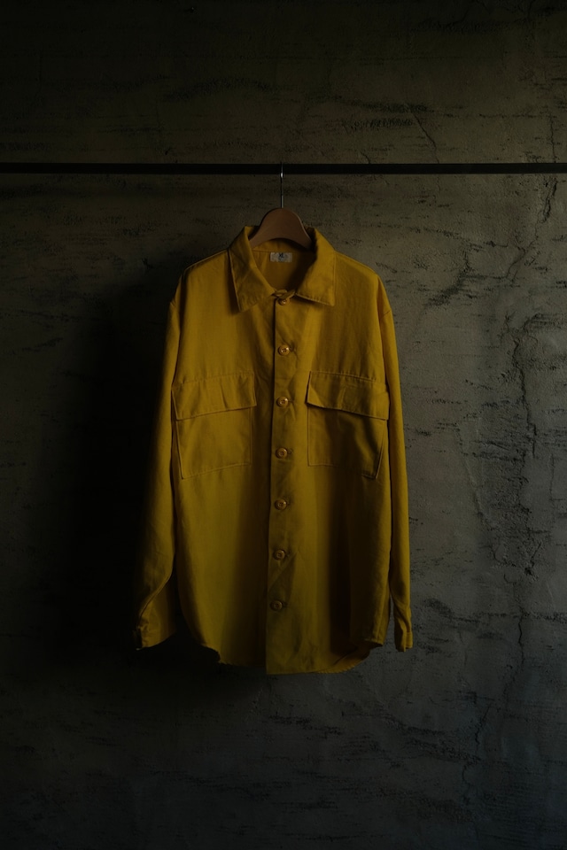 Utah/90's "U.S.D.A.F.S" utility shirt/rescue yellow