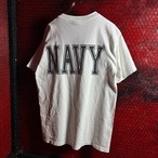 90s〜00s SOFFE US.NAVYリフレクター Tシャツ　ホワイト　ミリタリー