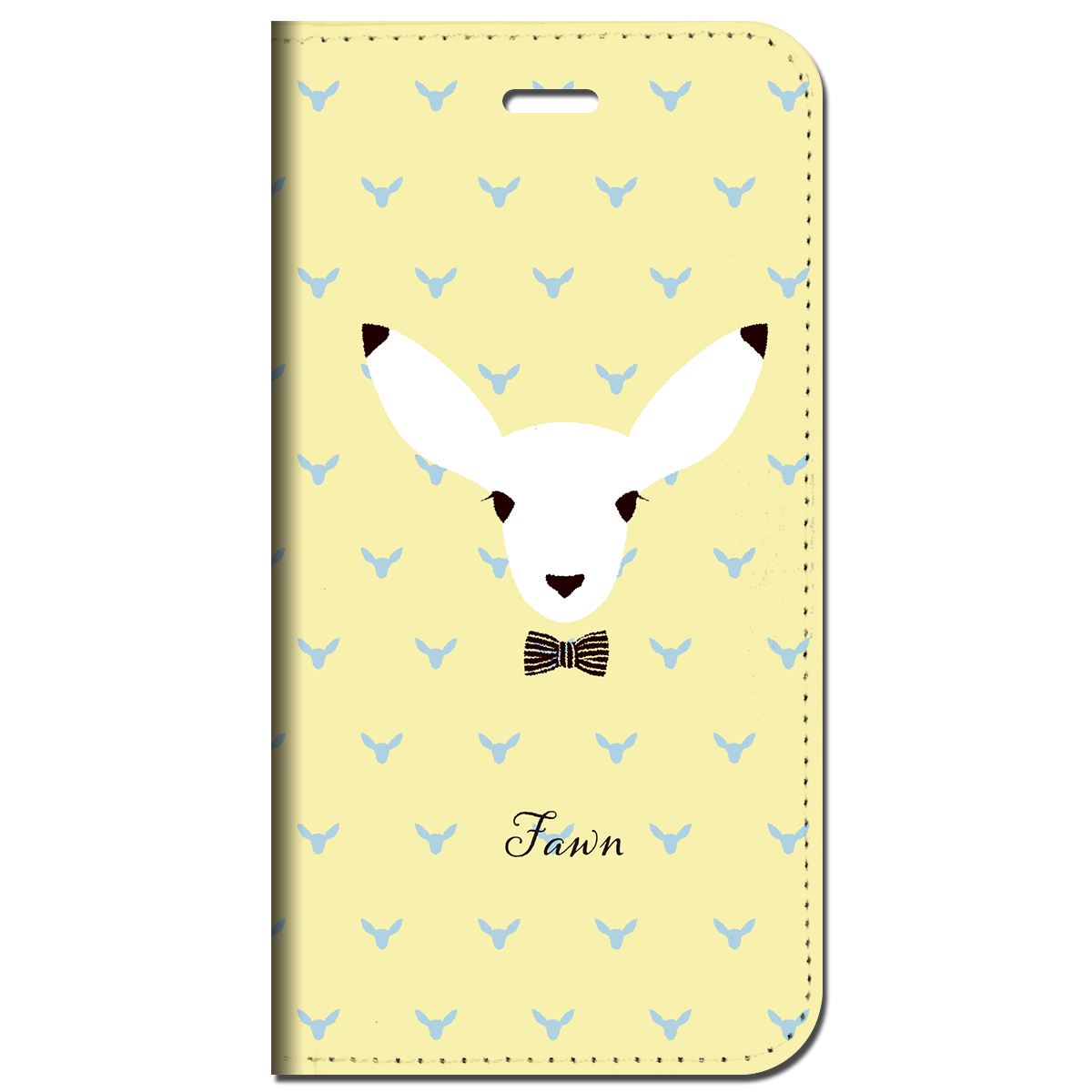 iPhone対応 スマホ 手帳型ケース コジカ イエロー 動物 キュート 【iPhone17 / iPhone16 / iPhone16e / iPhoneSE 他 iPhone各機種対応】 st39