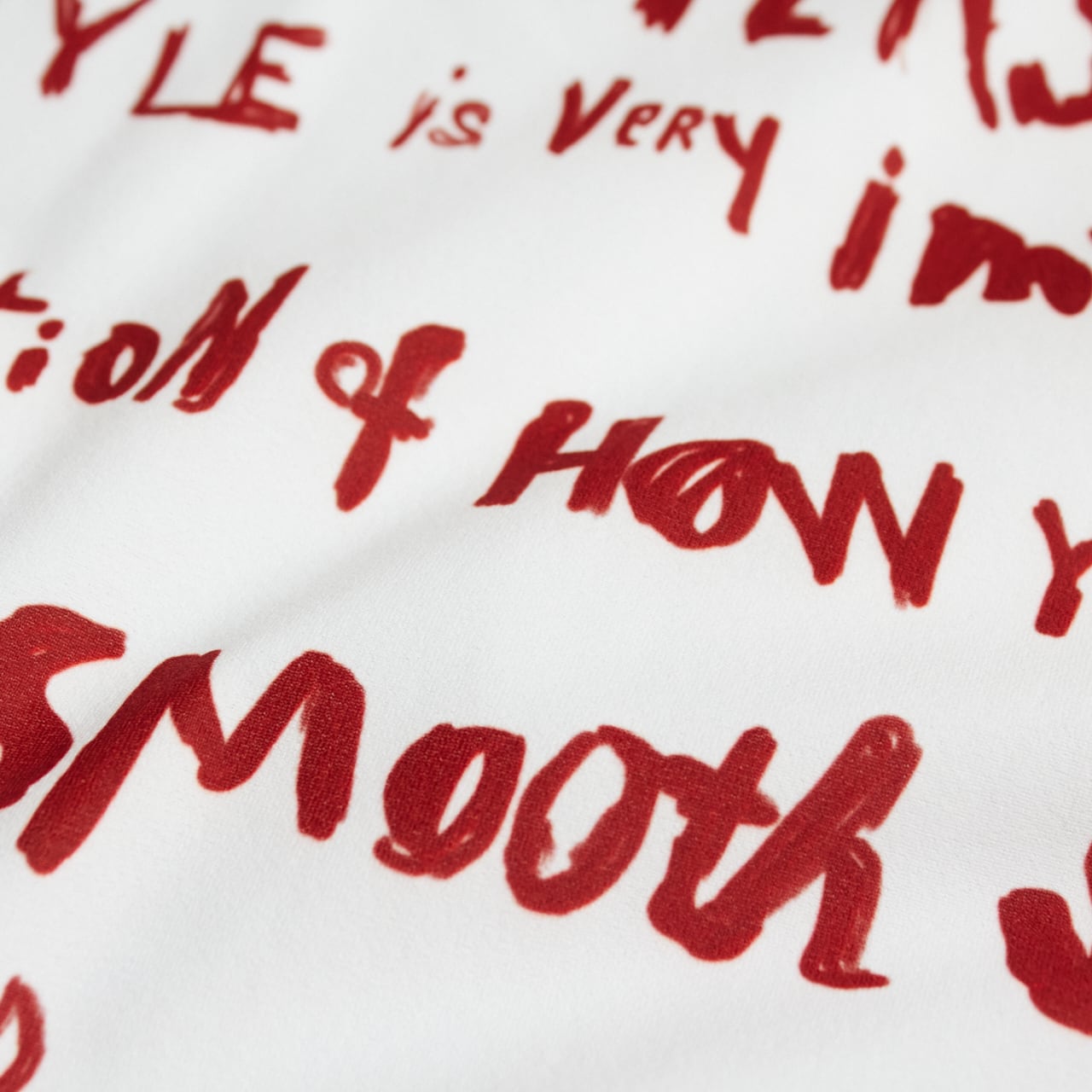 XLサイズのみ ranor （ラナー ）MHL T-SHIRT -WHITE×RED メンズ