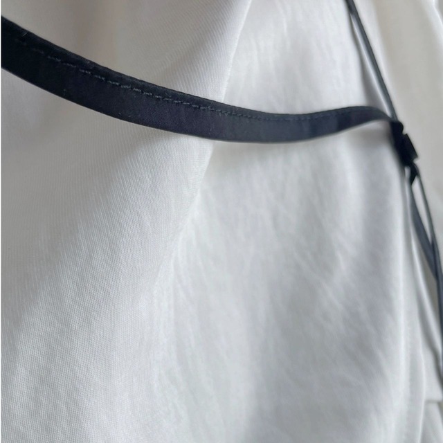 Short sleeve string detail top【2color】 C1059