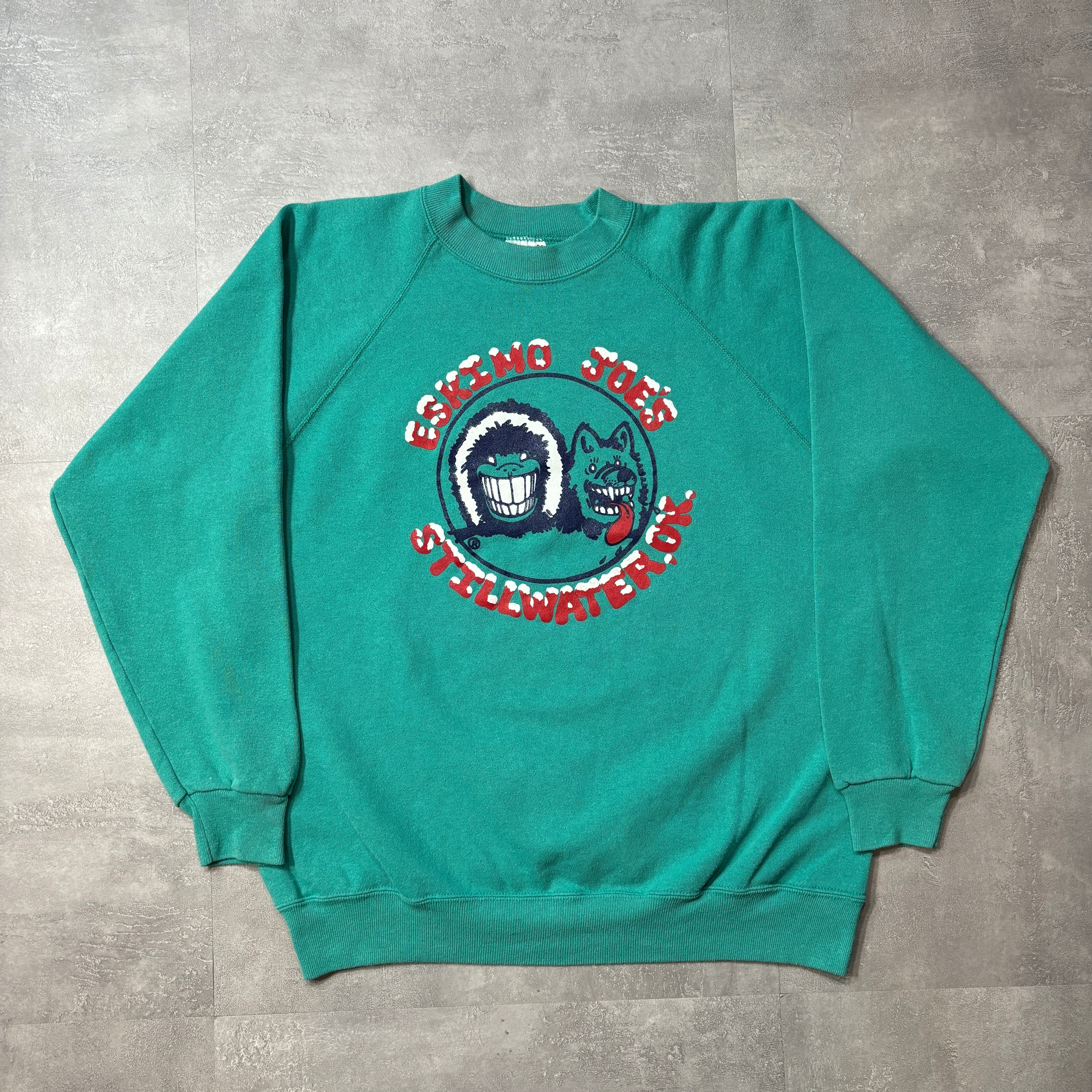 《XL》 Hanes ヘインズ ESKIMO JOE'S スウェット ラグラン usa製 90年代〜 No.4117