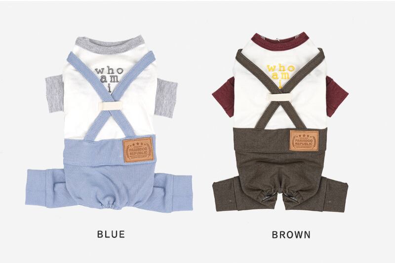 デーリーオールインワン S ~ 3XL 2color / 犬服 つなぎ ロンパース 部屋着 小型犬 中型犬 大型犬 犬の服