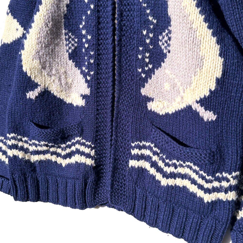 Vintage Cowichan Sweater Killer Whale [1960s-] Vintage Cowichan