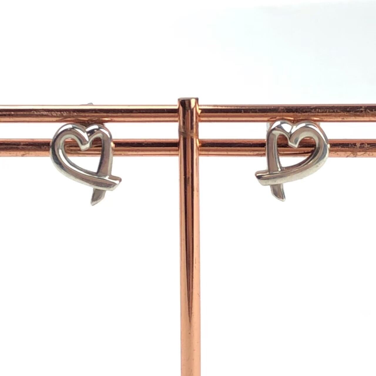 中古】ディファニー TIFFANY ラビングハート ピアス シルバー | 小牧