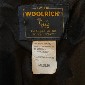 【WOOLRICH】ウールジャケット バッファローチェック ブロックチェック ブルゾン ウールリッチ M アメリカ古着