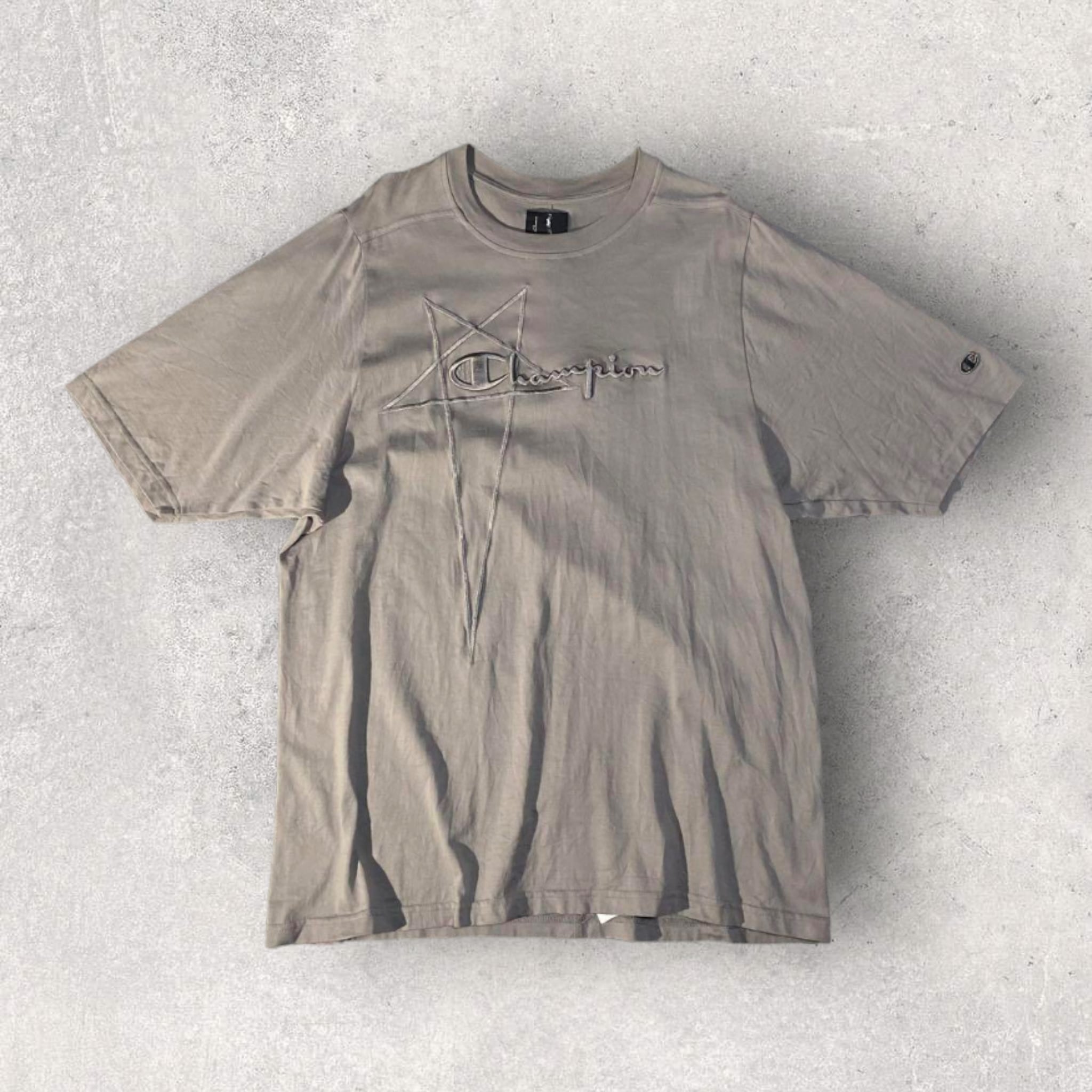 RICKOWENS×CHAMPION dark brown logo tee S | Pay ID