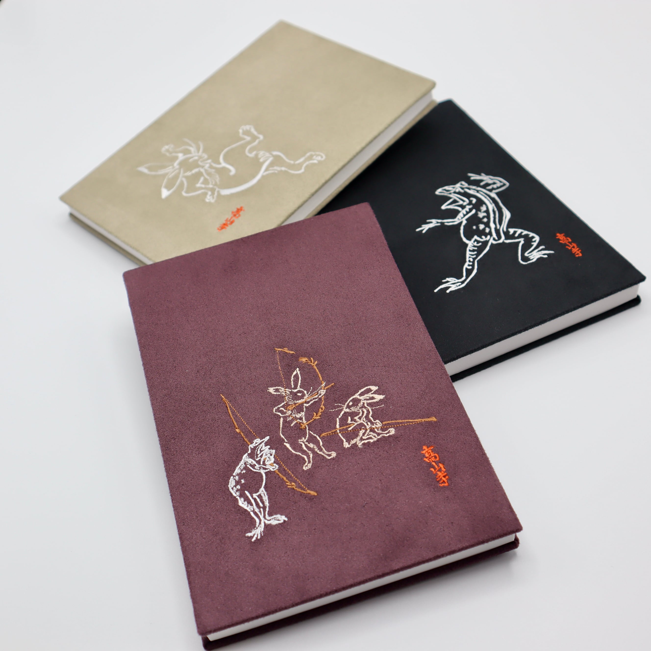 スエード朱印帳（鳥獣人物戯画） | StitchKiyo