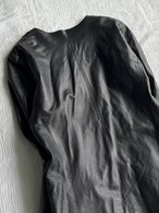 "EKAM" No collar Leather Jacket
