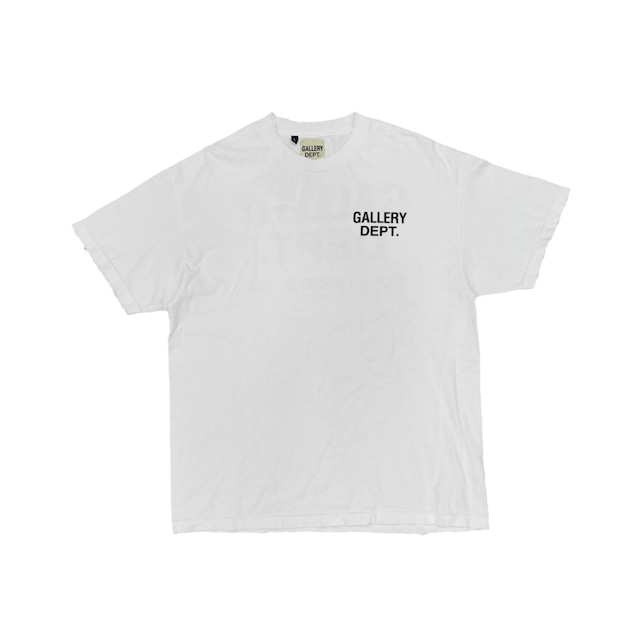 GALLERY DEPT DISTRESSED SOUVENIR SS TEE WHITE LARGE