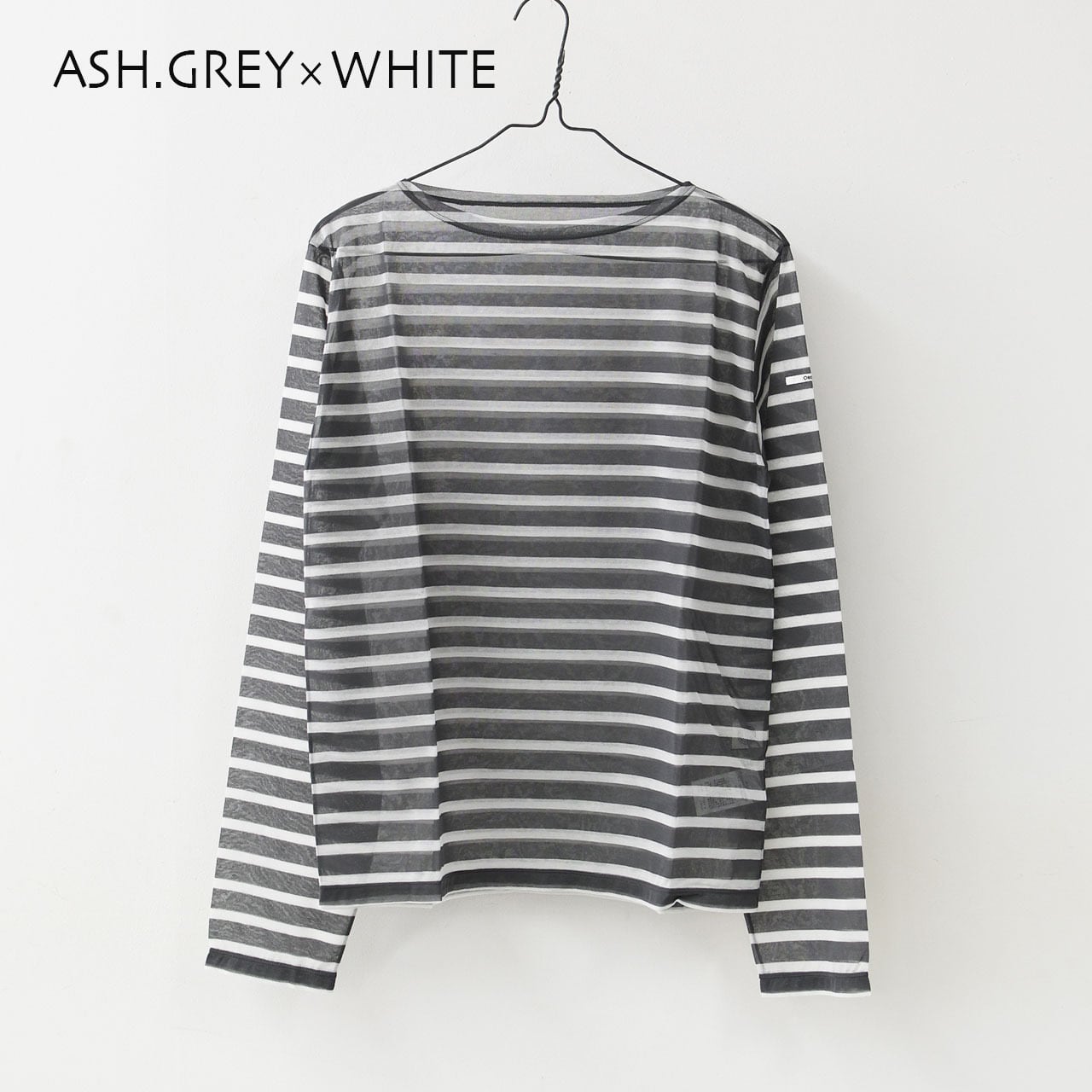 ORCIVAL [オーチバル・オーシバル] W SEETHROUGH BOAT NECK L/S P.O