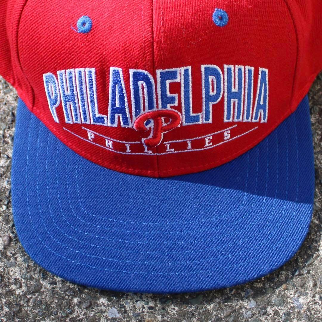 【Freeサイズ】AMERICAN NEEDLE × MLB P.フィリーズ ベースボールキャップ