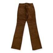 タグ付き 未使用品 00s BANANA REPUBLIC バナナリパブリック 本革 スエード レザー パンツ サイズ 0 /オールド/ブラウン