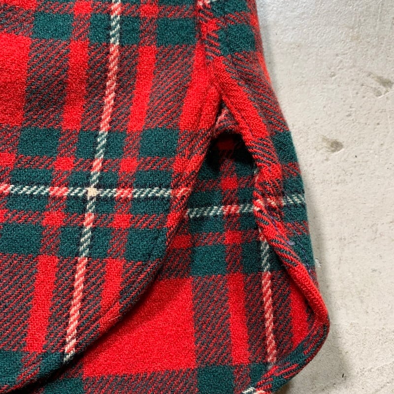 40's McGREGOR マクレガー ウールチェックネルシャツ 筆記体ロゴ 40's McGREGOR マクレガー ウールチェックネルシャツ 筆記体ロゴ