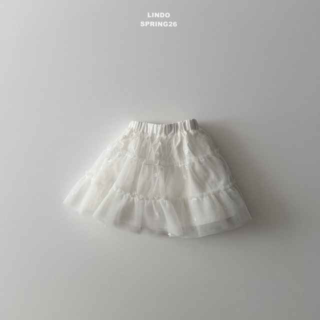 【取寄】lindo｜candy tulle skirt｜キャンディチュールスカート｜XS-XL｜kids｜26 spring