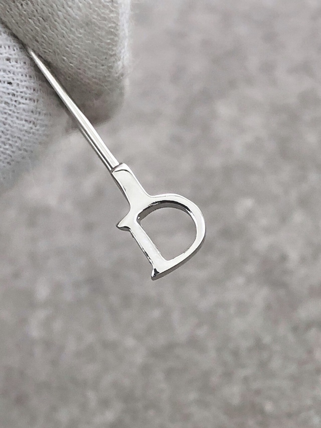 Christian Dior クリスチャン ディオール ピアス シルバー Dモチーフ vintage ヴィンテージ オールド ua3837