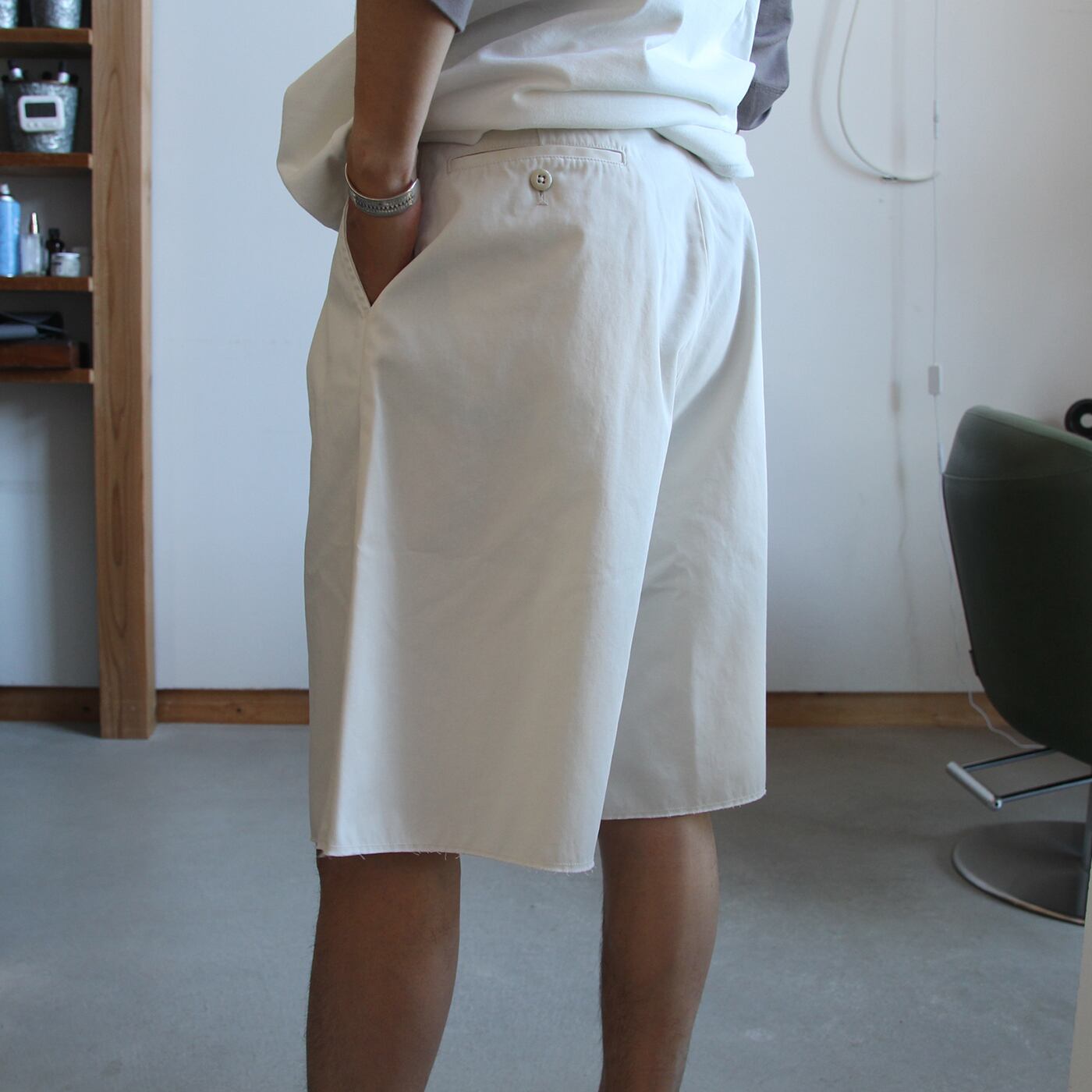 ENDS and MEANS/エンズアンドミーンズ Army Chino Shorts (Ivory
