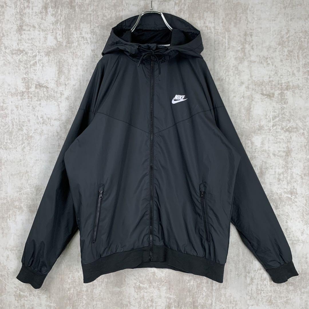 ナイキ☆NIKE　スウッシュロゴ　プリントロゴ　ナイロンジャケット　SB  L