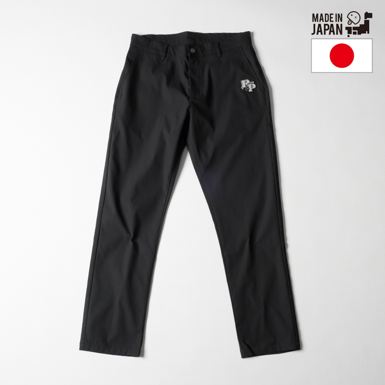 日本製撥水加工刺繍パンツ