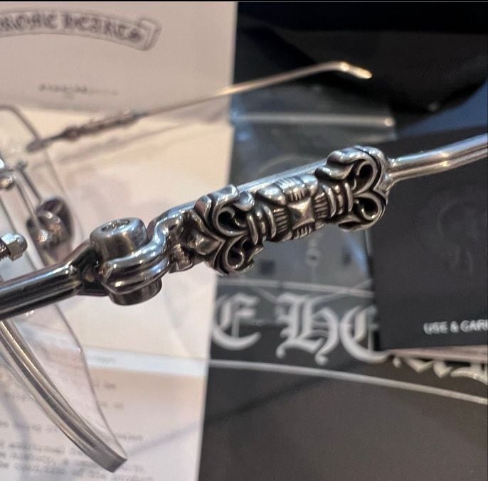 CHROME HEARTS クロムハーツ fluid チタン リムレスメガネ フルイド