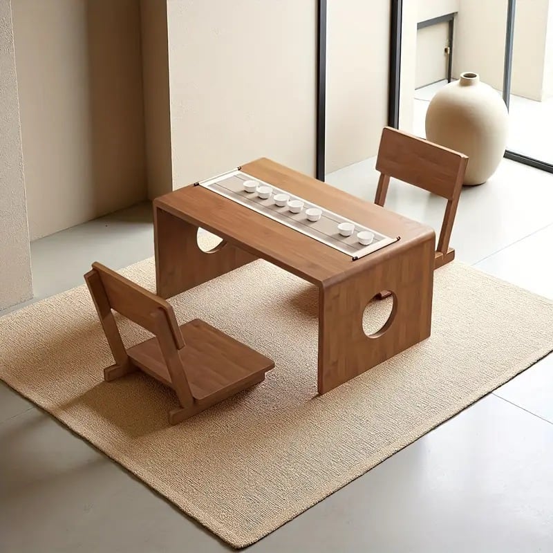 サイドテーブル 折りたたみ式 竹製 ミニテーブル コンパクト家具 小型