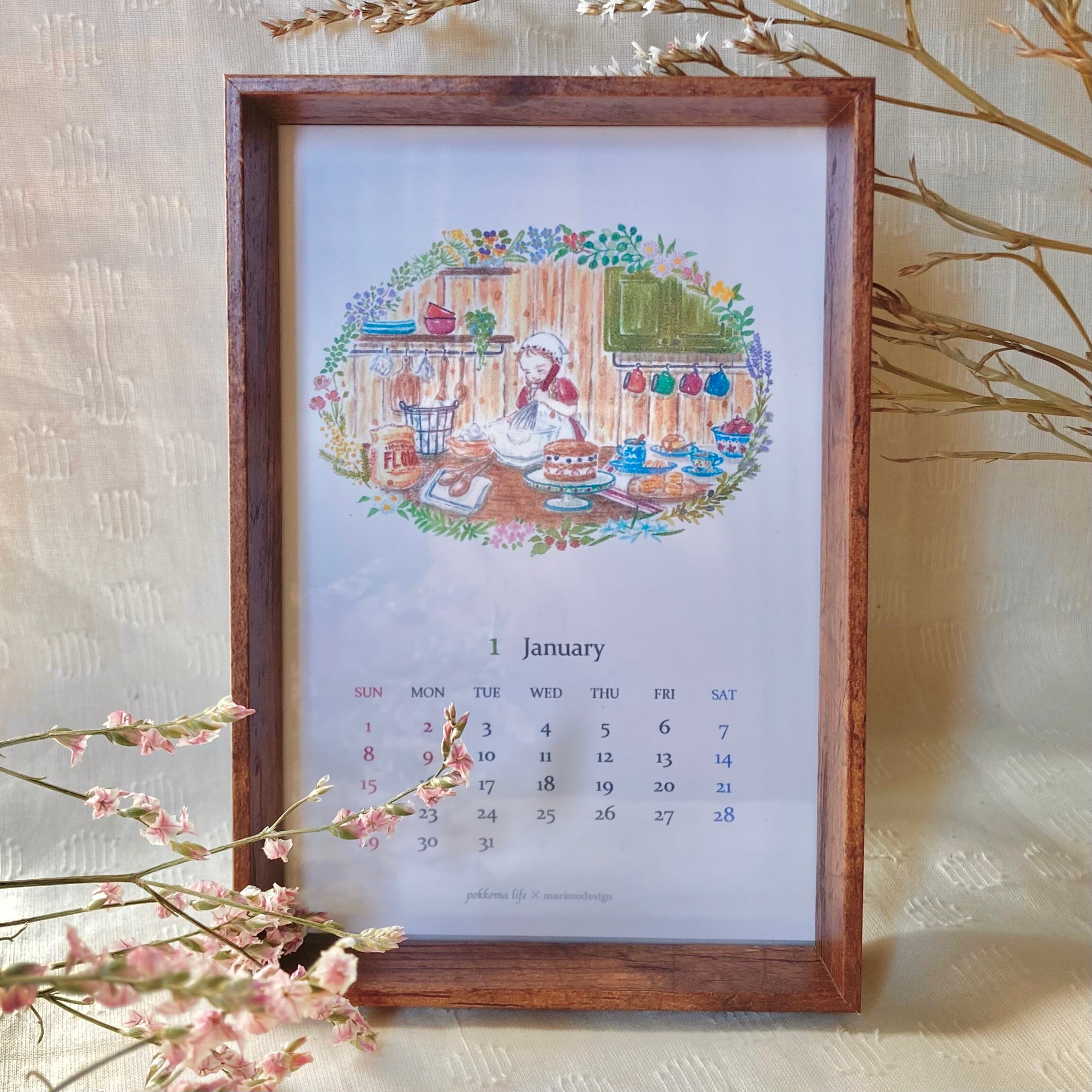 pokkoma life×marimodesign Calendar2023 | marimodesign