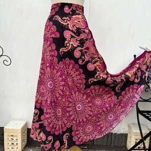 カラフルボタニカルフラワー2wayスカート