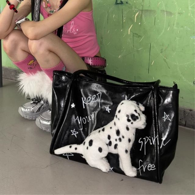 Hottieダルメシアンぬいぐるみショルダーバッグ