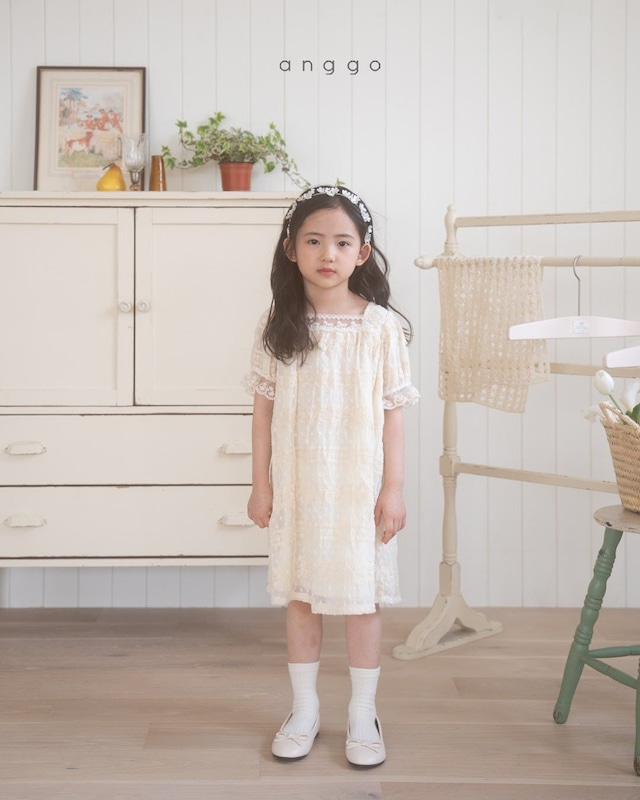 *即納* anggo いちごクリームワンピース