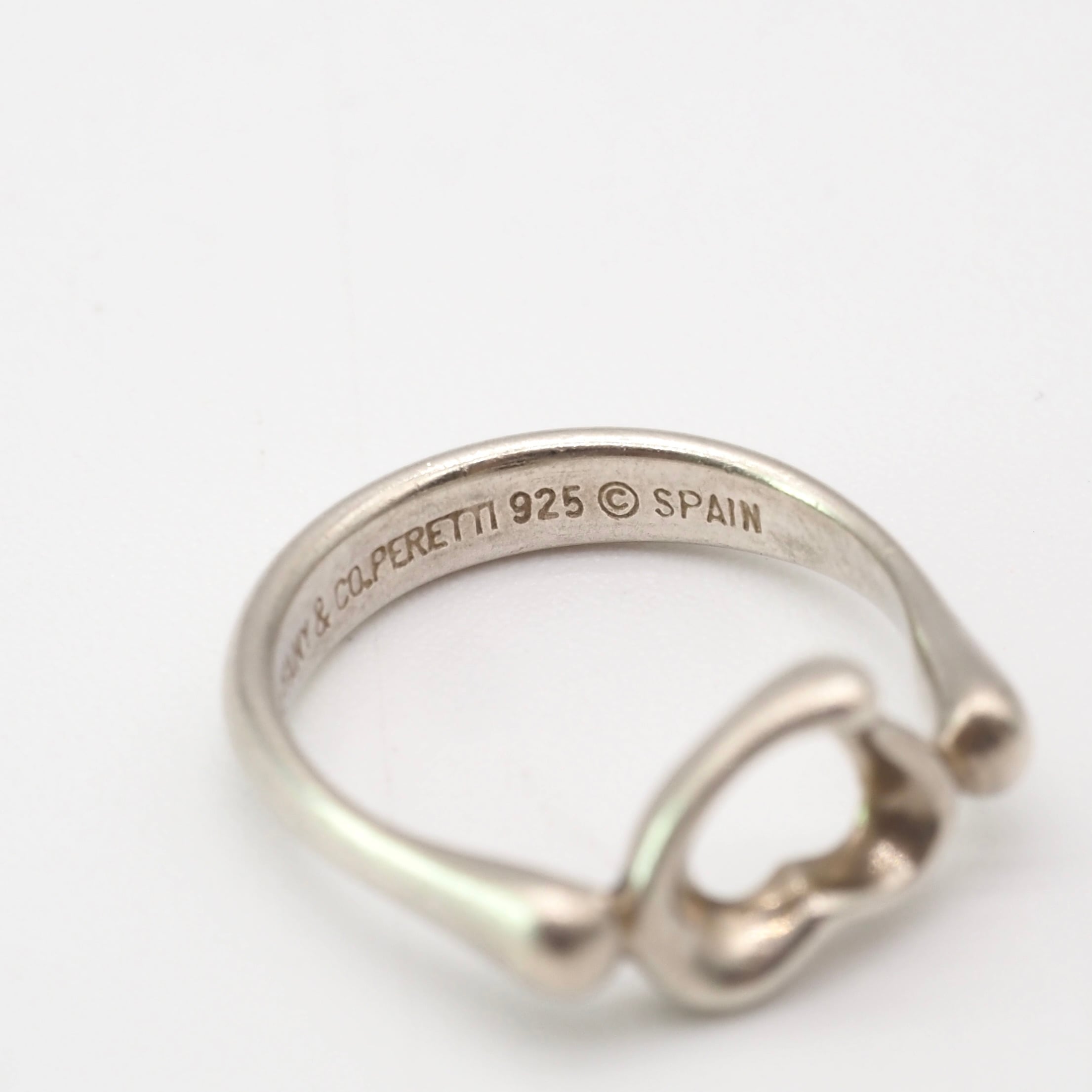 Tiffany&Co. 約9号 オープンハートリング シルバー925 ティファニー