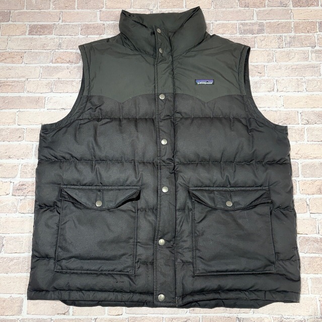 2000F PATAGONIA SLINGSHOT DOWN VEST BLACK/GARY