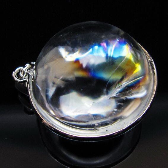 アイリスクォーツ 水晶 ペンダント 虹入り 一点物 おまかせ便 112-12373