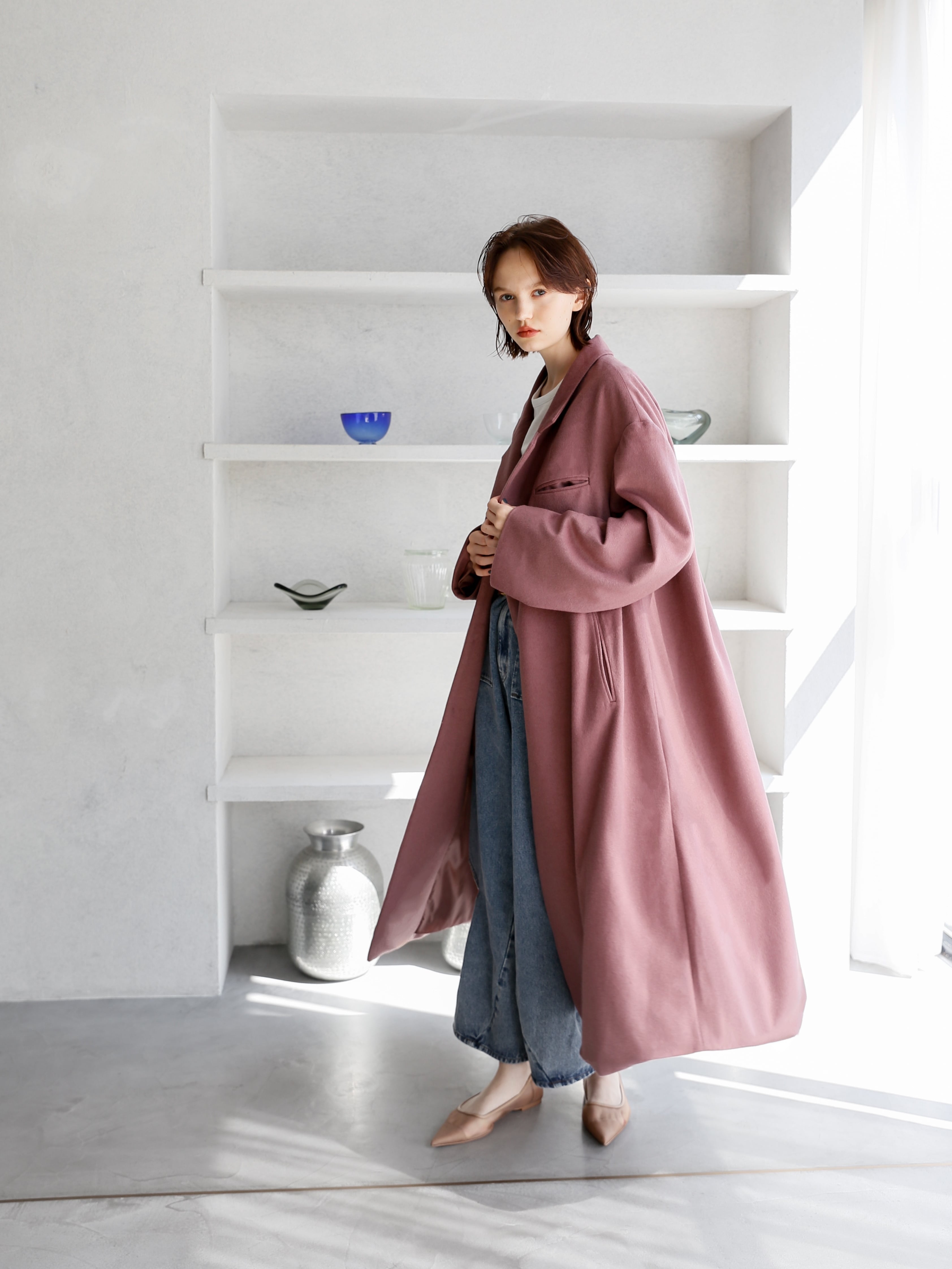 flare maxi wool coat | Katrin TOKYO